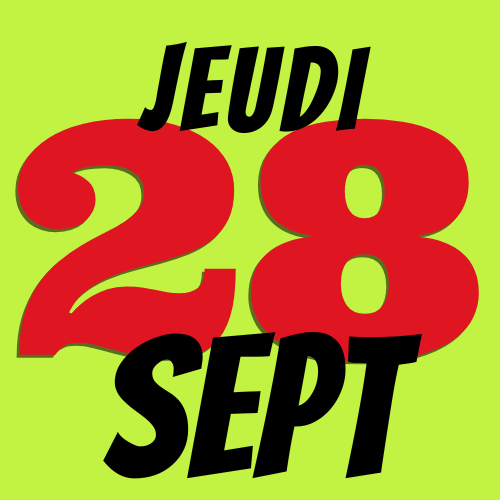 Jeudi 28 Septembre
Théâtre Jean Vilar